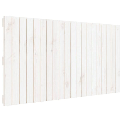 Wandhoofdbord 27,5X3X60 Cm Massief Grenenhout Wit 127.5 x 60 cm