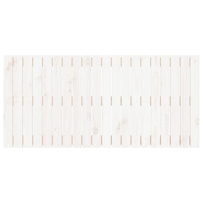 Wandhoofdbord 27,5X3X60 Cm Massief Grenenhout Wit 127.5 x 60 cm