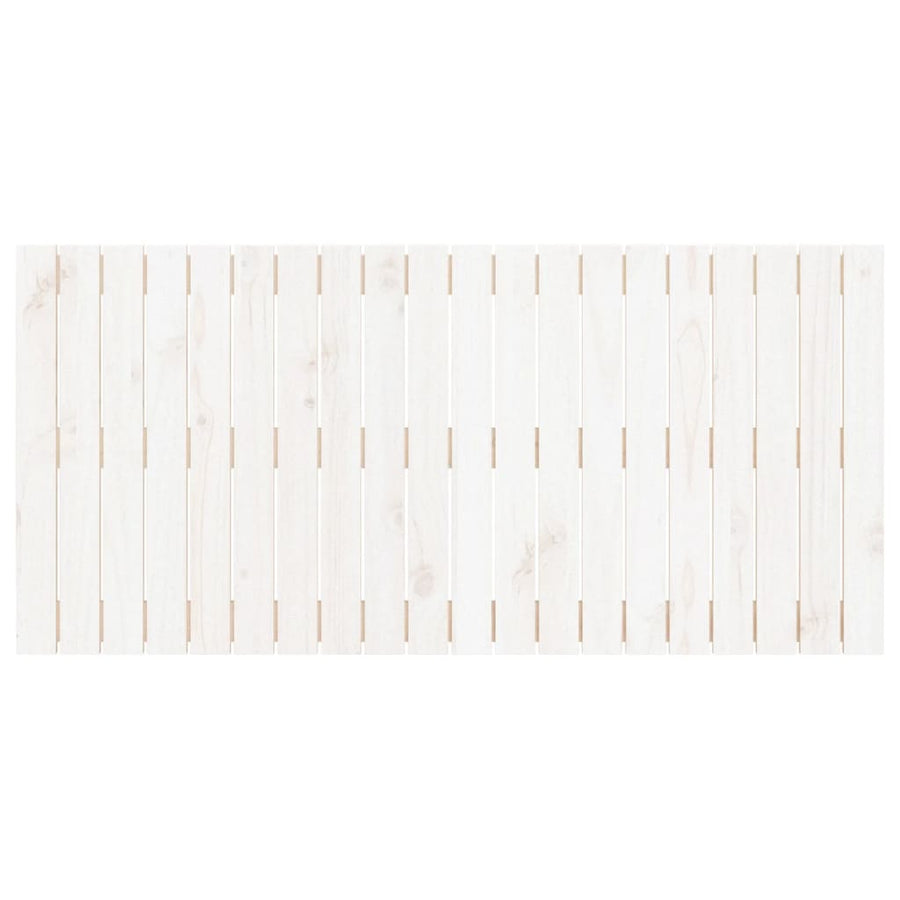 Wandhoofdbord 27,5X3X60 Cm Massief Grenenhout Wit 127.5 x 60 cm
