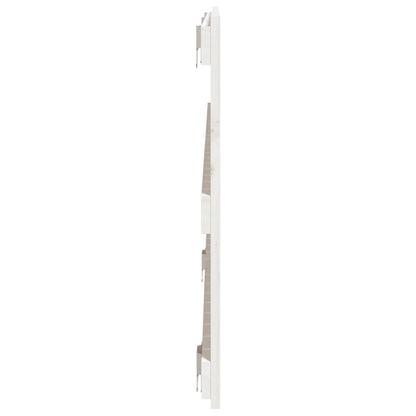 Wandhoofdbord 27,5X3X60 Cm Massief Grenenhout Wit 127.5 x 60 cm