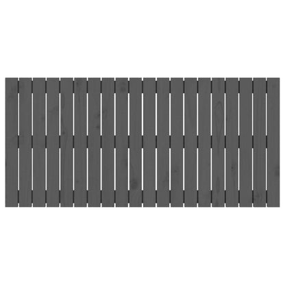 Wandhoofdbord 27,5X3X60 Cm Massief Grenenhout Grijs 127.5 x 60 cm