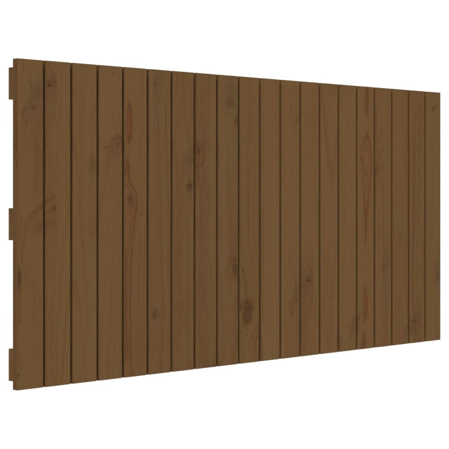 Wandhoofdbord 27,5X3X60 Cm Massief Grenenhout Honingbruin 127.5 x 60 cm