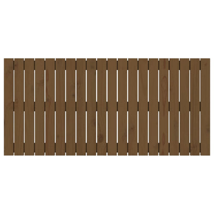 Wandhoofdbord 27,5X3X60 Cm Massief Grenenhout Honingbruin 127.5 x 60 cm