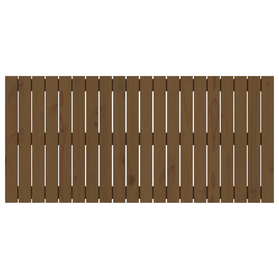 Wandhoofdbord 27,5X3X60 Cm Massief Grenenhout Honingbruin 127.5 x 60 cm