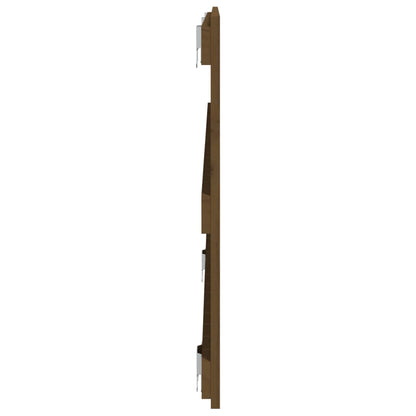 Wandhoofdbord 27,5X3X60 Cm Massief Grenenhout Honingbruin 127.5 x 60 cm