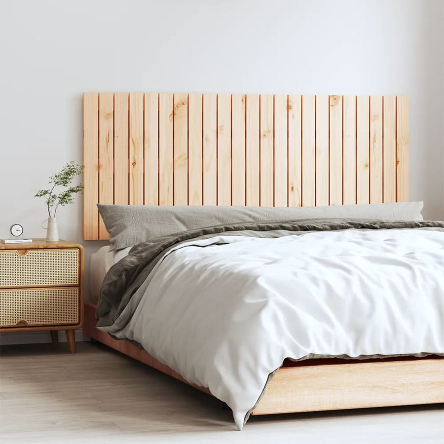 Wandhoofdbord 47X3X60 Cm Massief Grenenhout Naturel 147 x 60 cm