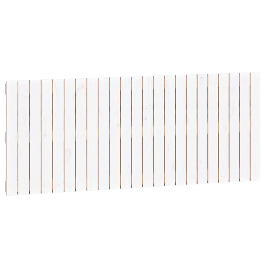Wandhoofdbord 47X3X60 Cm Massief Grenenhout Wit 147 x 60 cm