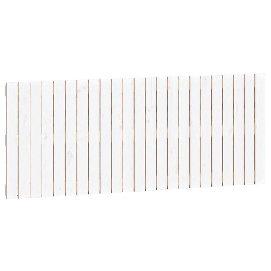 Wandhoofdbord 47X3X60 Cm Massief Grenenhout Wit 147 x 60 cm