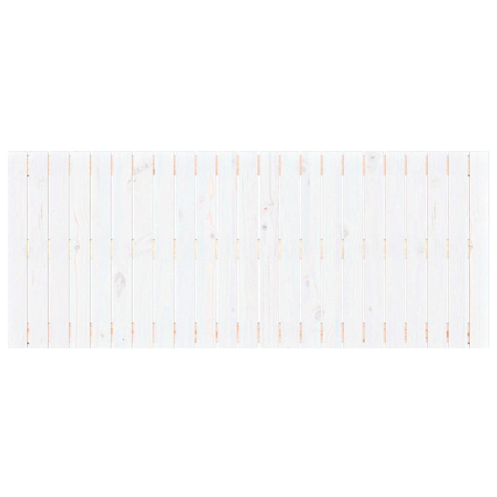Wandhoofdbord 47X3X60 Cm Massief Grenenhout Wit 147 x 60 cm