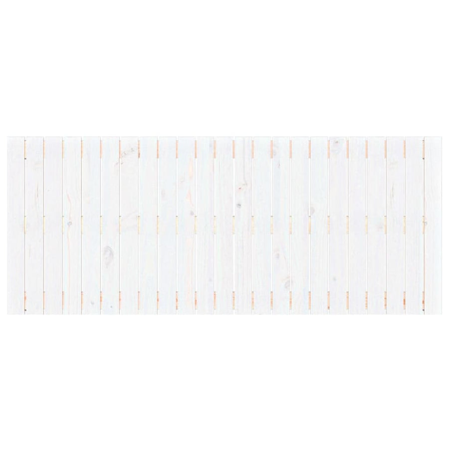 Wandhoofdbord 47X3X60 Cm Massief Grenenhout Wit 147 x 60 cm
