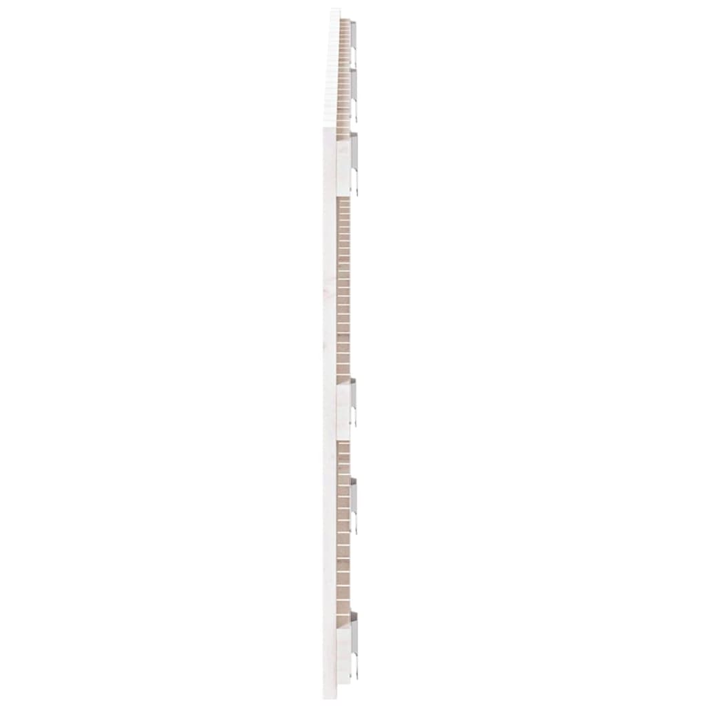 Wandhoofdbord 47X3X60 Cm Massief Grenenhout Wit 147 x 60 cm