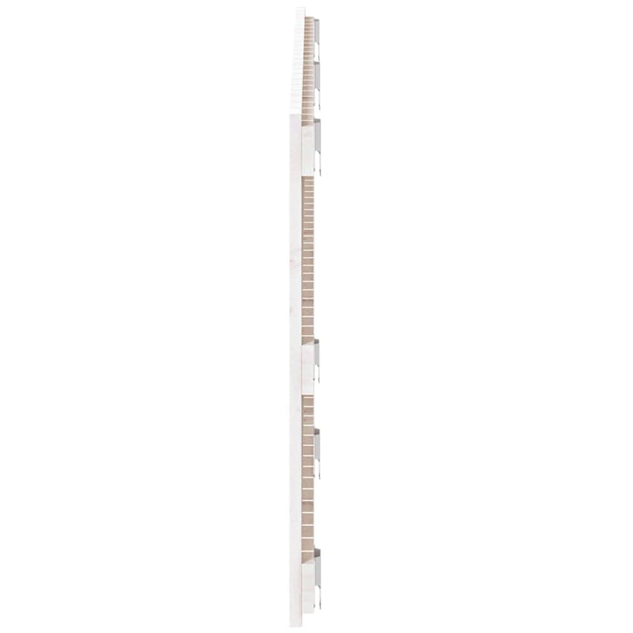 Wandhoofdbord 47X3X60 Cm Massief Grenenhout Wit 147 x 60 cm