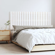 Hoofdbord 147x3x60 cm massief grenenhout wit wandmontage