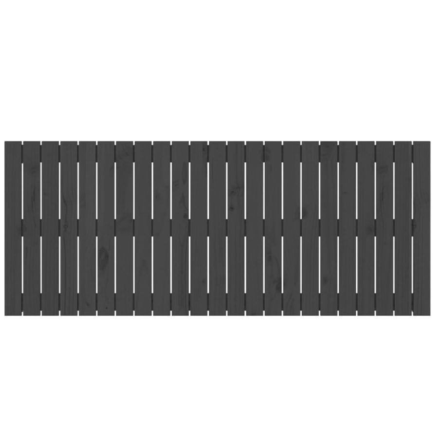Wandhoofdbord 47X3X60 Cm Massief Grenenhout Grijs 147 x 60 cm