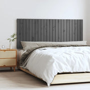 Hoofdbord 147x3x60 cm massief grenenhout grijs