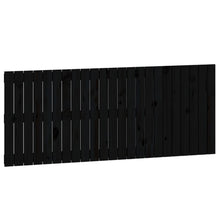 Wandhoofdbord 47X3X60 Cm Massief Grenenhout Zwart 147 x 60 cm