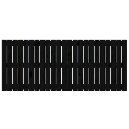 Wandhoofdbord 47X3X60 Cm Massief Grenenhout Zwart 147 x 60 cm
