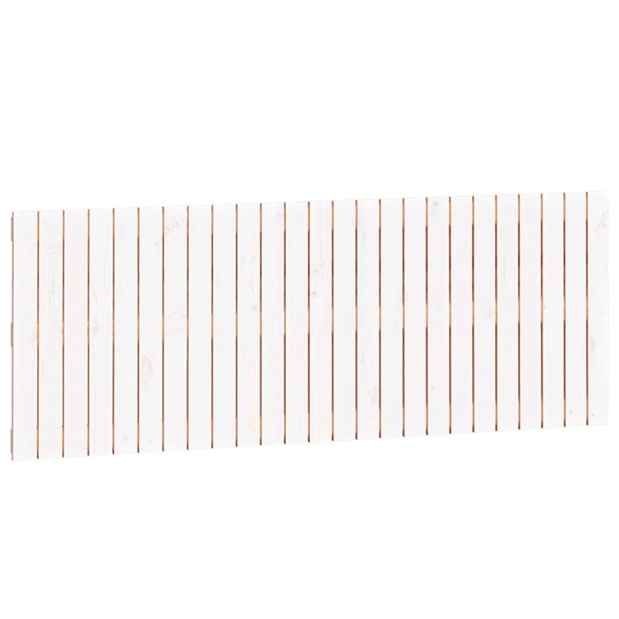 Wandhoofdbord 159,5X3X60 Cm Massief Grenenhout Wit 159.5 x 60 cm