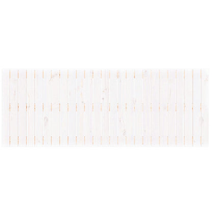 Wandhoofdbord 159,5X3X60 Cm Massief Grenenhout Wit 159.5 x 60 cm