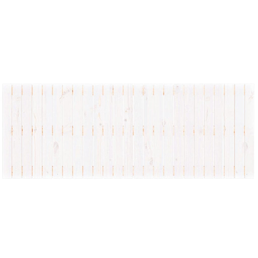 Wandhoofdbord 159,5X3X60 Cm Massief Grenenhout Wit 159.5 x 60 cm