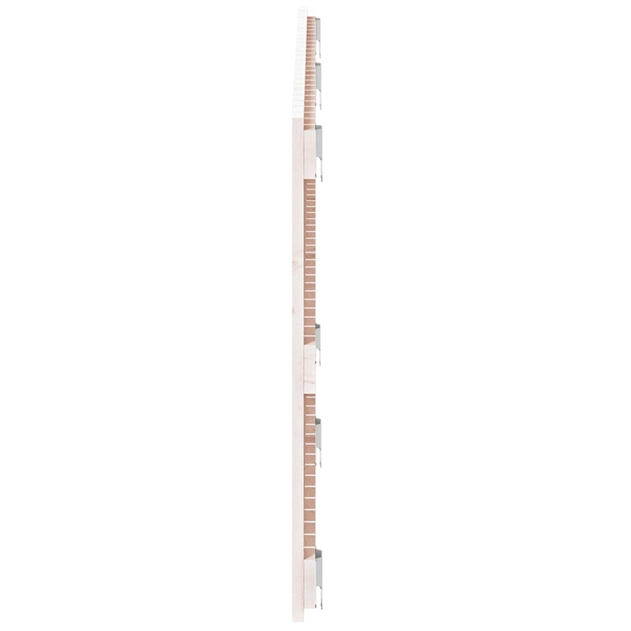 Wandhoofdbord 159,5X3X60 Cm Massief Grenenhout Wit 159.5 x 60 cm