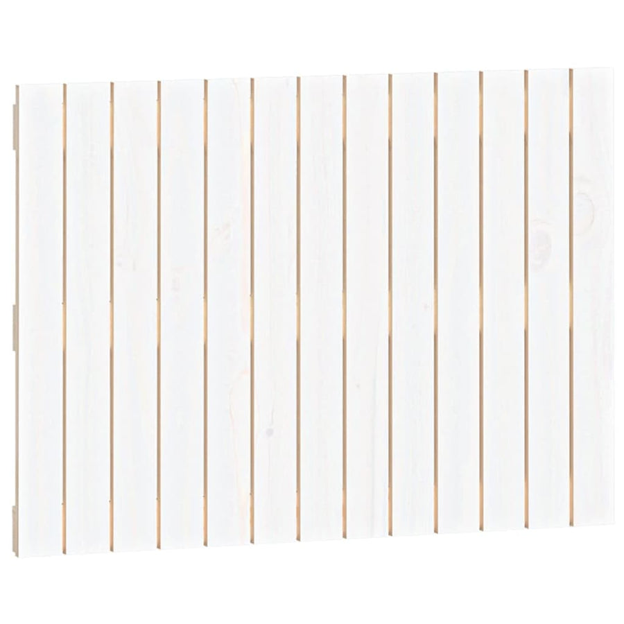 Wandhoofdbord 82,5X3X60 Cm Massief Grenenhout Wit 82.5 x 60 cm