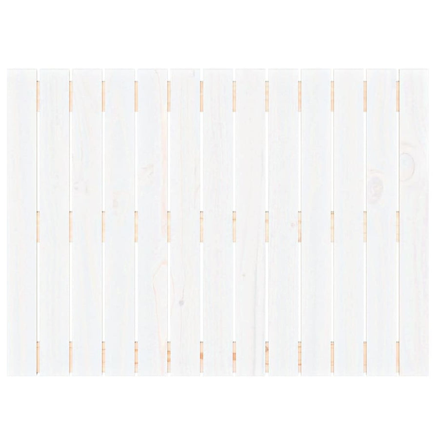 Wandhoofdbord 82,5X3X60 Cm Massief Grenenhout Wit 82.5 x 60 cm