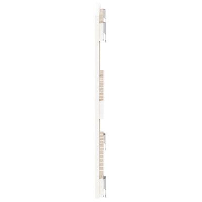 Wandhoofdbord 82,5X3X60 Cm Massief Grenenhout Wit 82.5 x 60 cm