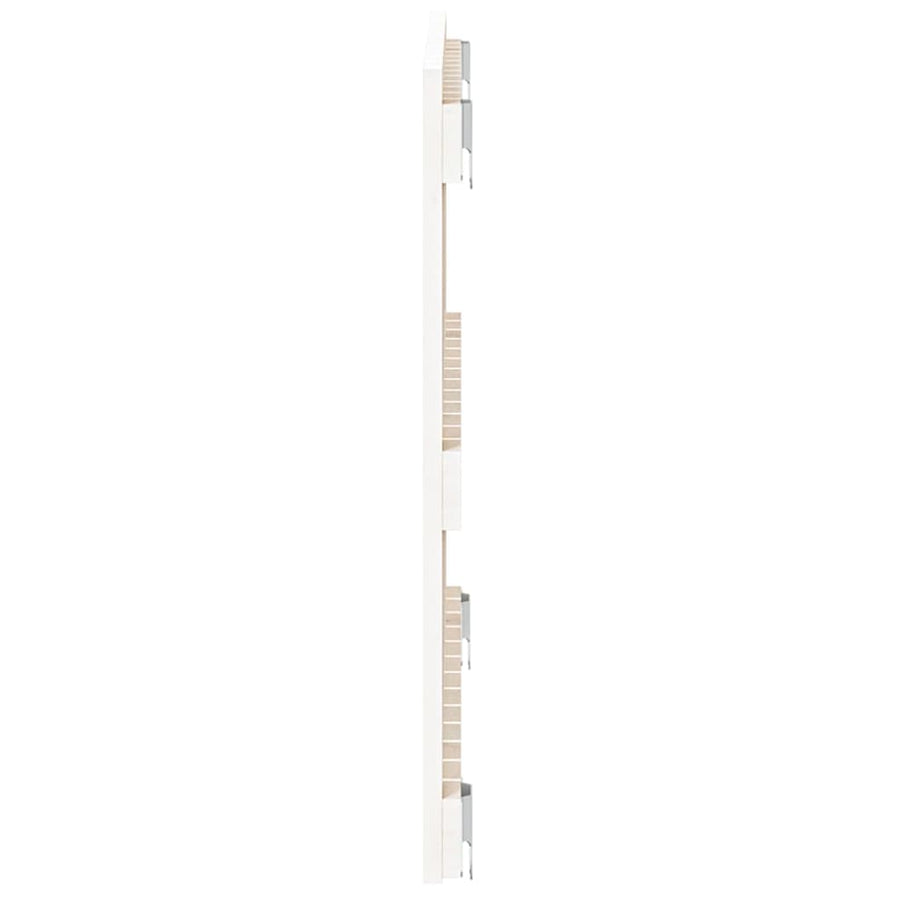 Wandhoofdbord 82,5X3X60 Cm Massief Grenenhout Wit 82.5 x 60 cm