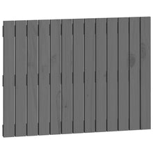 Wandhoofdbord 82,5X3X60 Cm Massief Grenenhout Grijs 82.5 x 60 cm