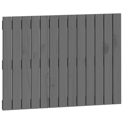 Wandhoofdbord 82,5X3X60 Cm Massief Grenenhout Grijs 82.5 x 60 cm