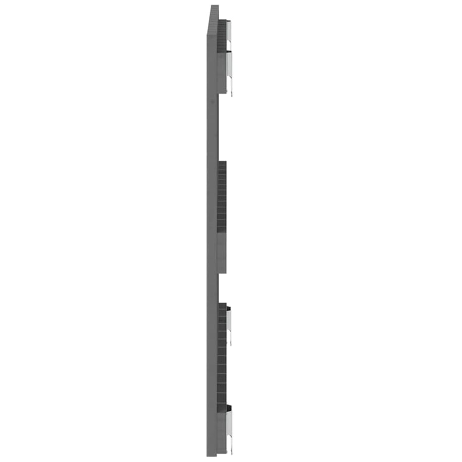 Wandhoofdbord 82,5X3X60 Cm Massief Grenenhout Grijs 82.5 x 60 cm