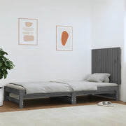Wandhoofdbord 82,5x3x60 cm massief grenenhout grijs