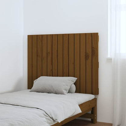 Wandhoofdbord 82,5X3X60 Cm Massief Grenenhout Honingbruin 82.5 x 60 cm