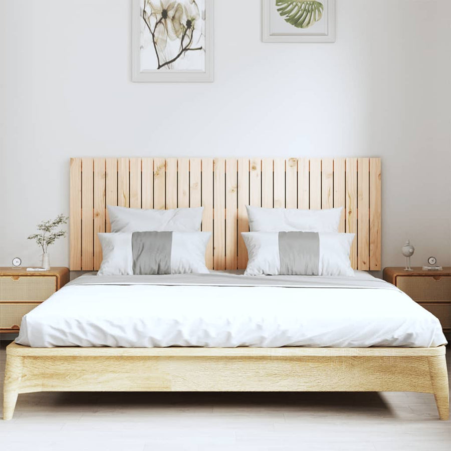 Wandhoofdbord 166X3X60 Cm Massief Grenenhout Naturel 166 x 60 cm