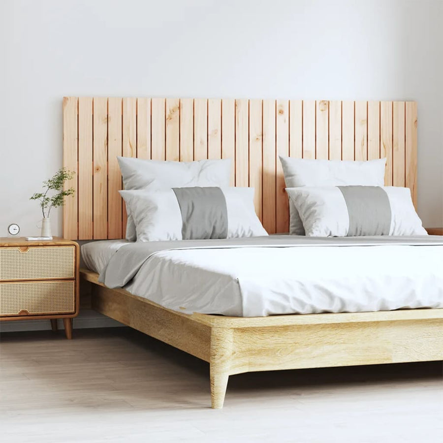Wandhoofdbord 166X3X60 Cm Massief Grenenhout Naturel 166 x 60 cm