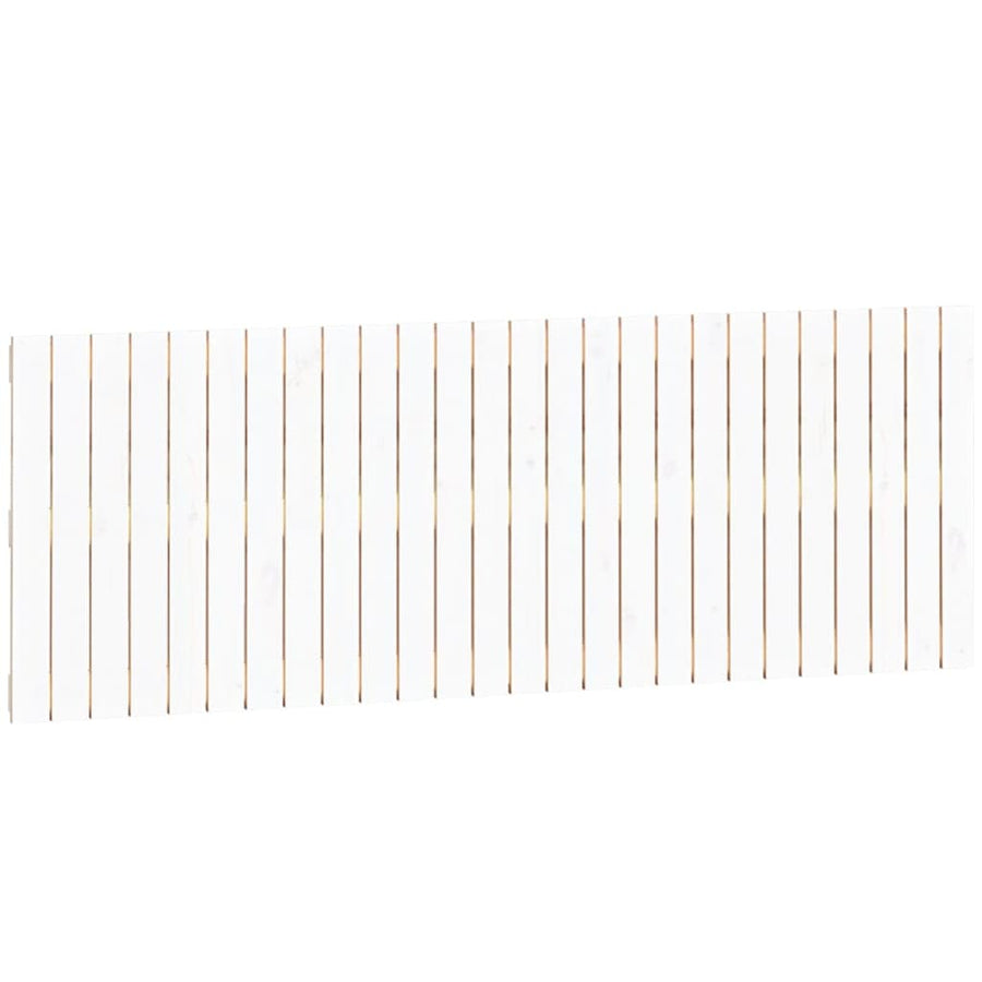 Wandhoofdbord 66X3X60 Cm Massief Grenenhout Wit 166 x 60 cm