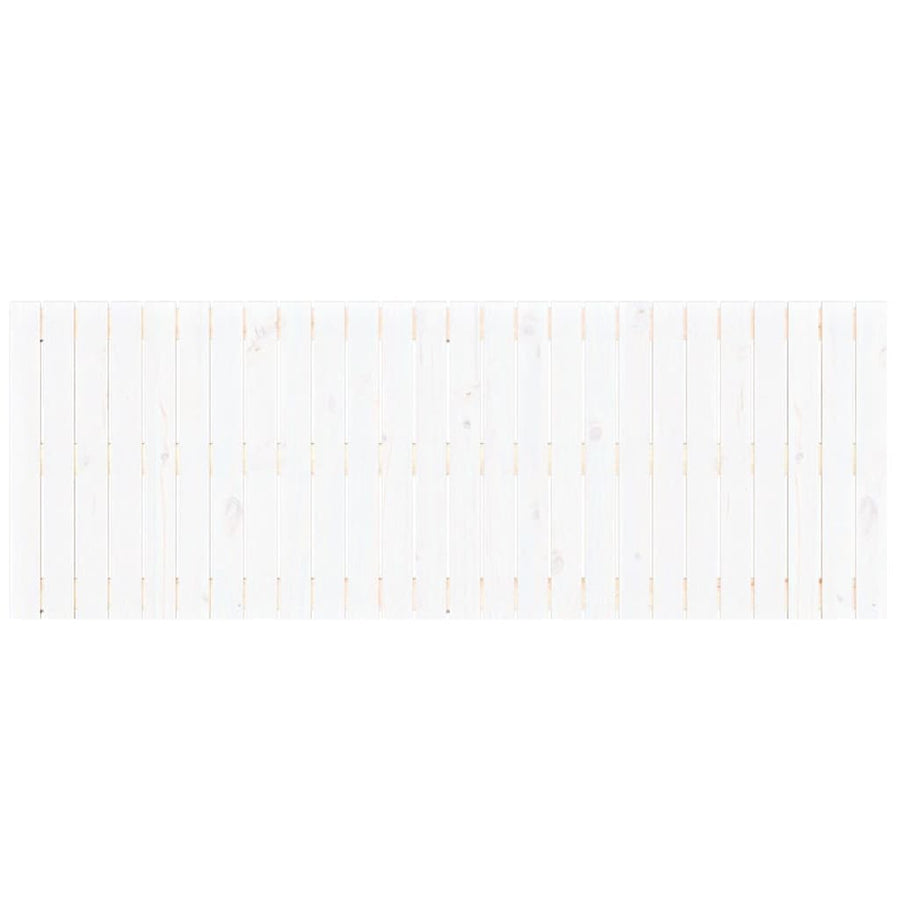 Wandhoofdbord 66X3X60 Cm Massief Grenenhout Wit 166 x 60 cm