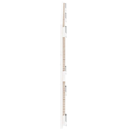 Wandhoofdbord 66X3X60 Cm Massief Grenenhout Wit 166 x 60 cm