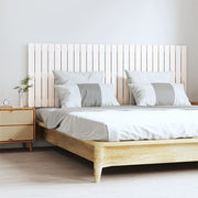 Hoofdbord 166x3x60 cm massief grenenhout wit wandmontage