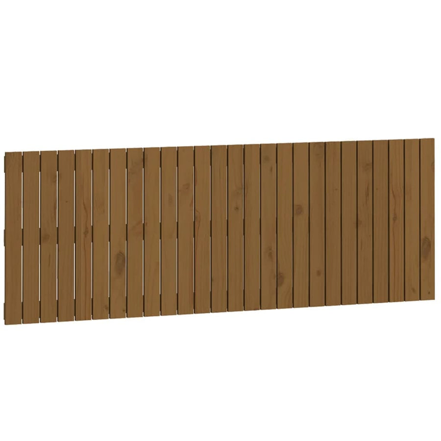 Wandhoofdbord 66X3X60 Cm Massief Grenenhout Honingbruin 166 x 60 cm