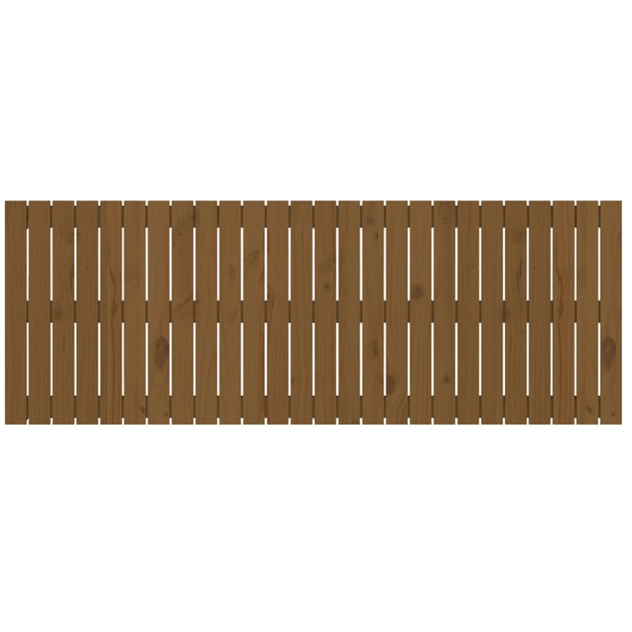 Wandhoofdbord 66X3X60 Cm Massief Grenenhout Honingbruin 166 x 60 cm