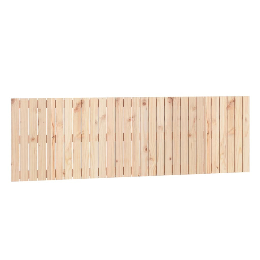 Wandhoofdbord 185X3X60 Cm Massief Grenenhout Naturel 185 x 60 cm