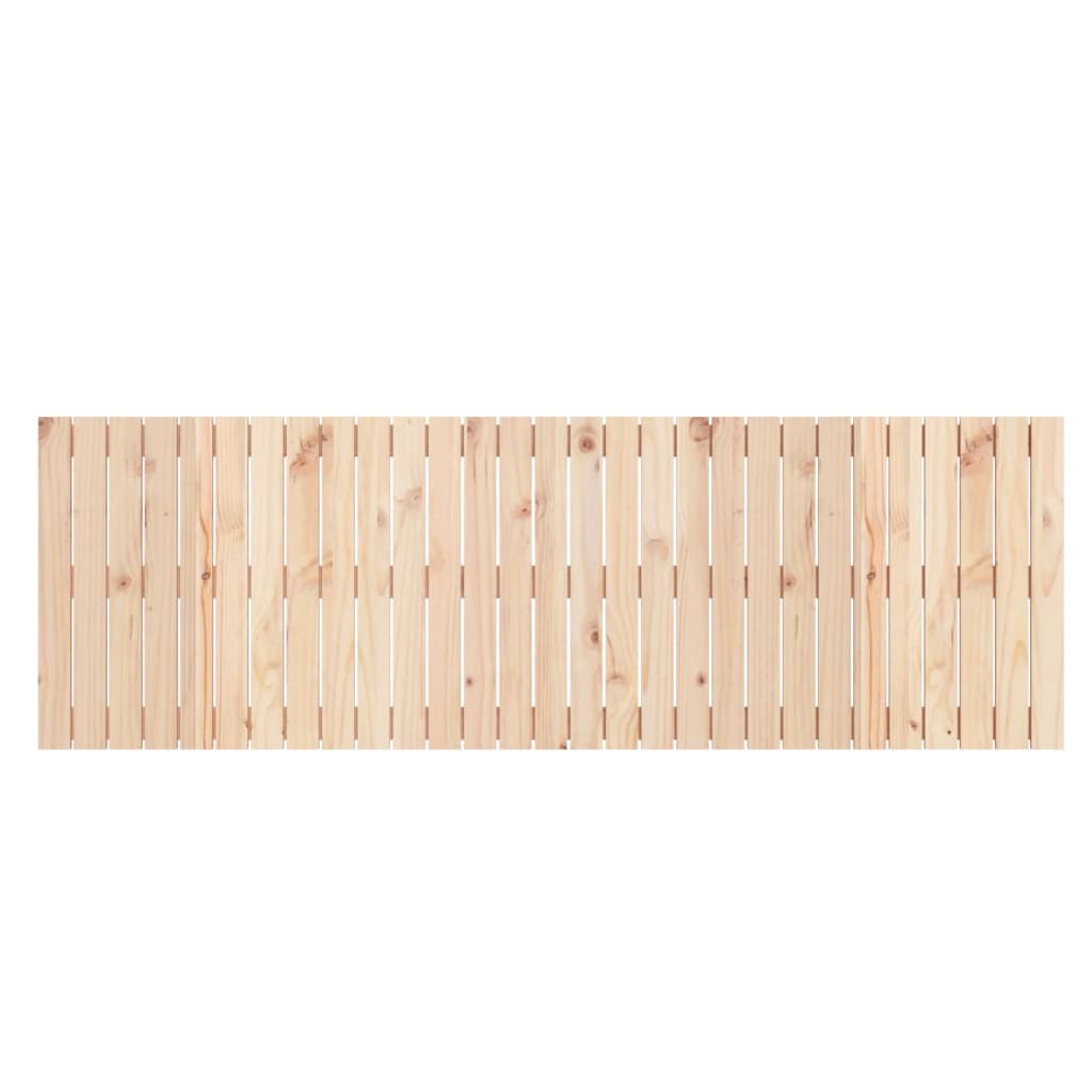 Wandhoofdbord 185X3X60 Cm Massief Grenenhout Naturel 185 x 60 cm