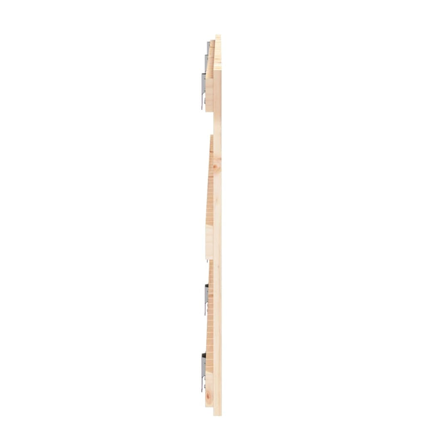 Wandhoofdbord 185X3X60 Cm Massief Grenenhout Naturel 185 x 60 cm