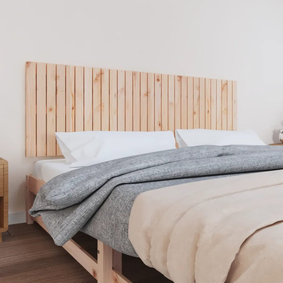 Wandhoofdbord 185X3X60 Cm Massief Grenenhout Naturel 185 x 60 cm