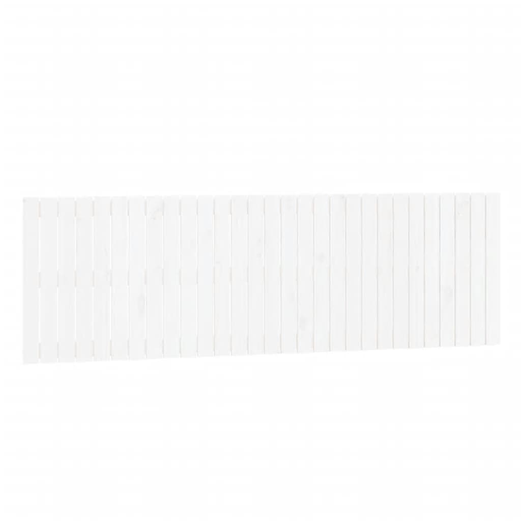 Wandhoofdbord 85X3X60 Cm Massief Grenenhout Wit 185 x 60 cm