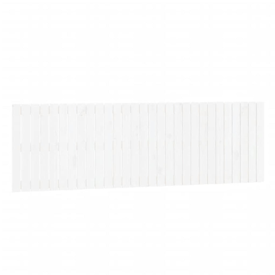 Wandhoofdbord 85X3X60 Cm Massief Grenenhout Wit 185 x 60 cm