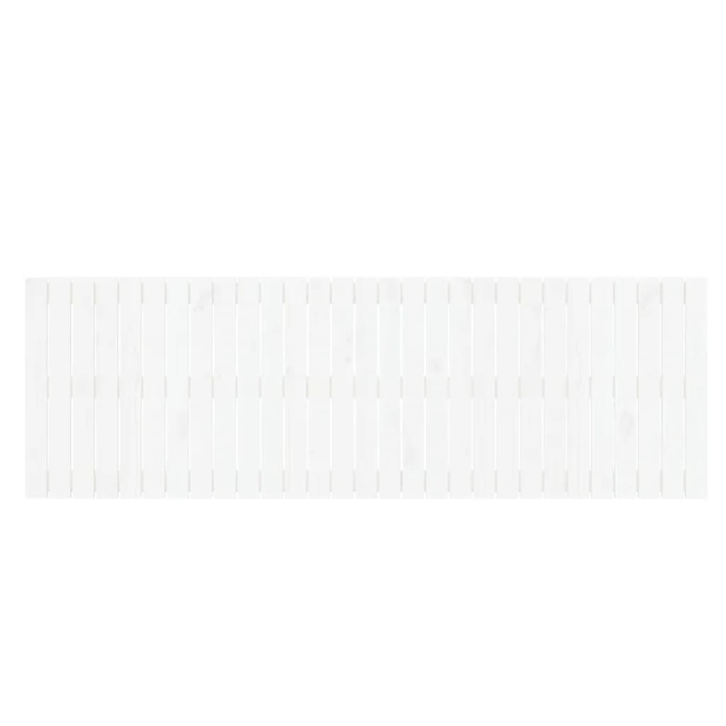 Wandhoofdbord 85X3X60 Cm Massief Grenenhout Wit 185 x 60 cm