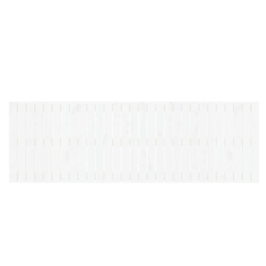 Wandhoofdbord 85X3X60 Cm Massief Grenenhout Wit 185 x 60 cm